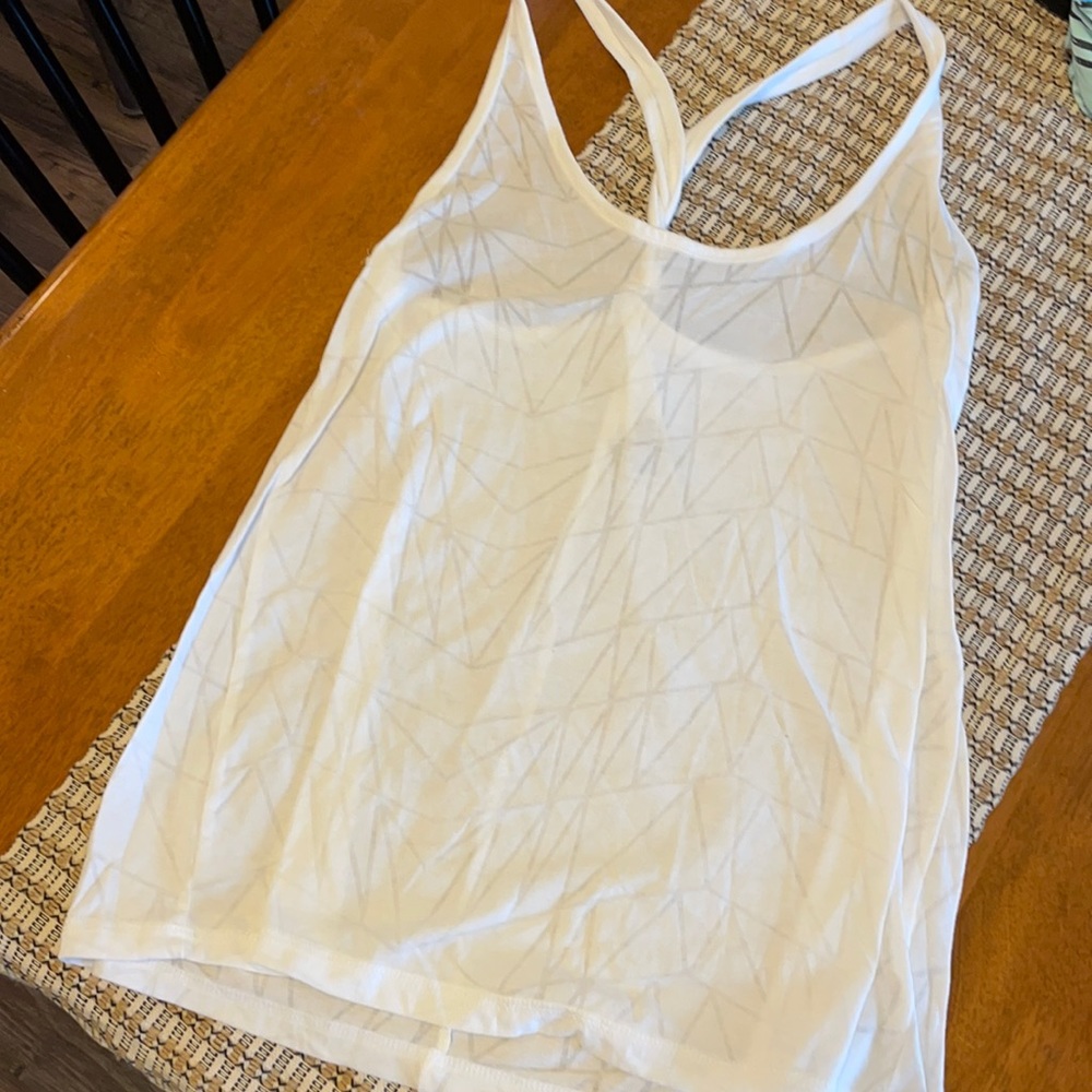 White tank athletic top
